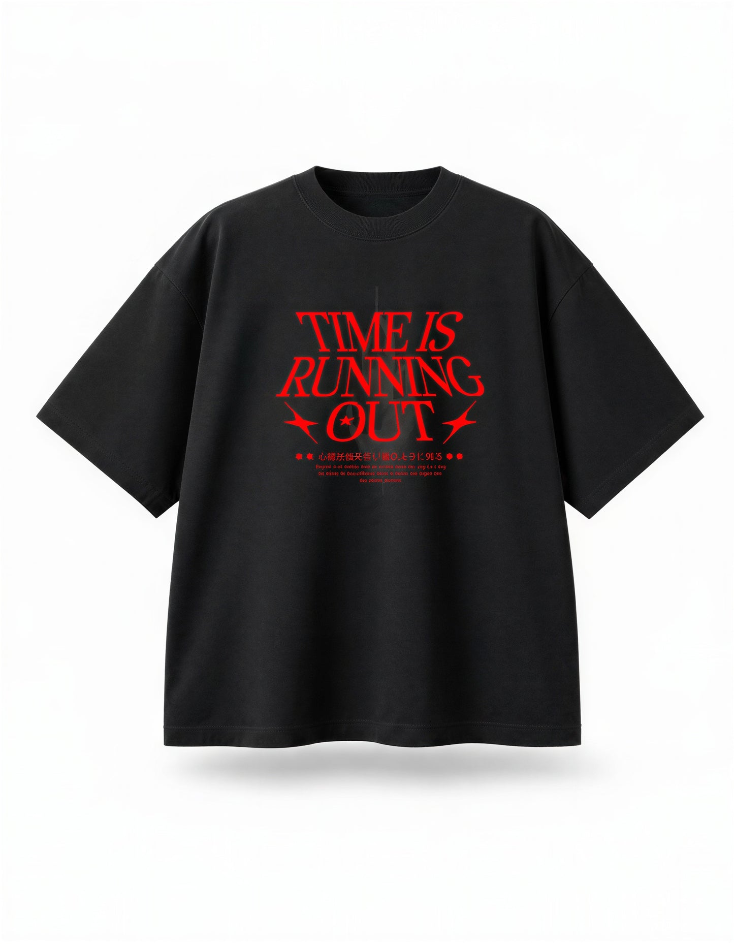 TIME IS RUNNING OUT Oversized Tee