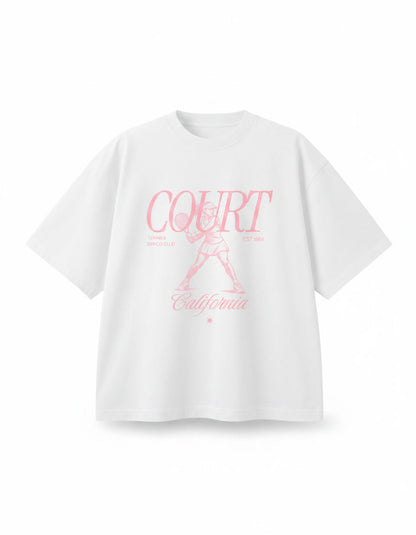 CALIFORNIA TENNIS COURT Oversized Tee