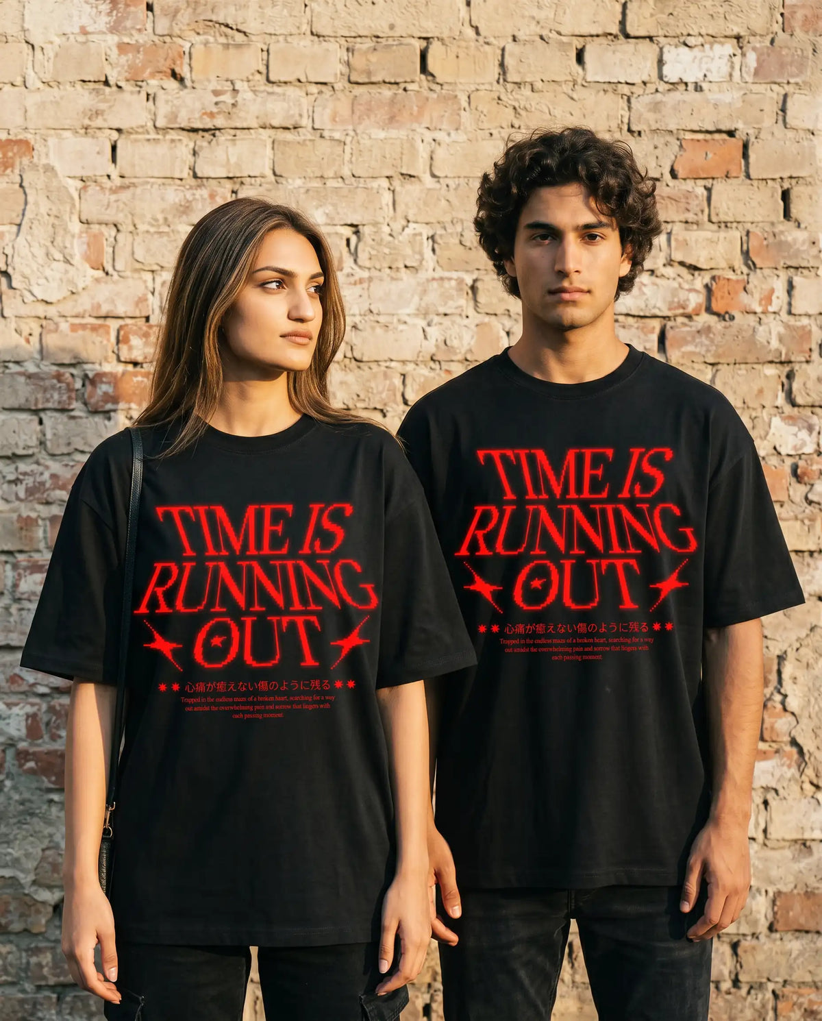 TIME IS RUNNING OUT Oversized Tee