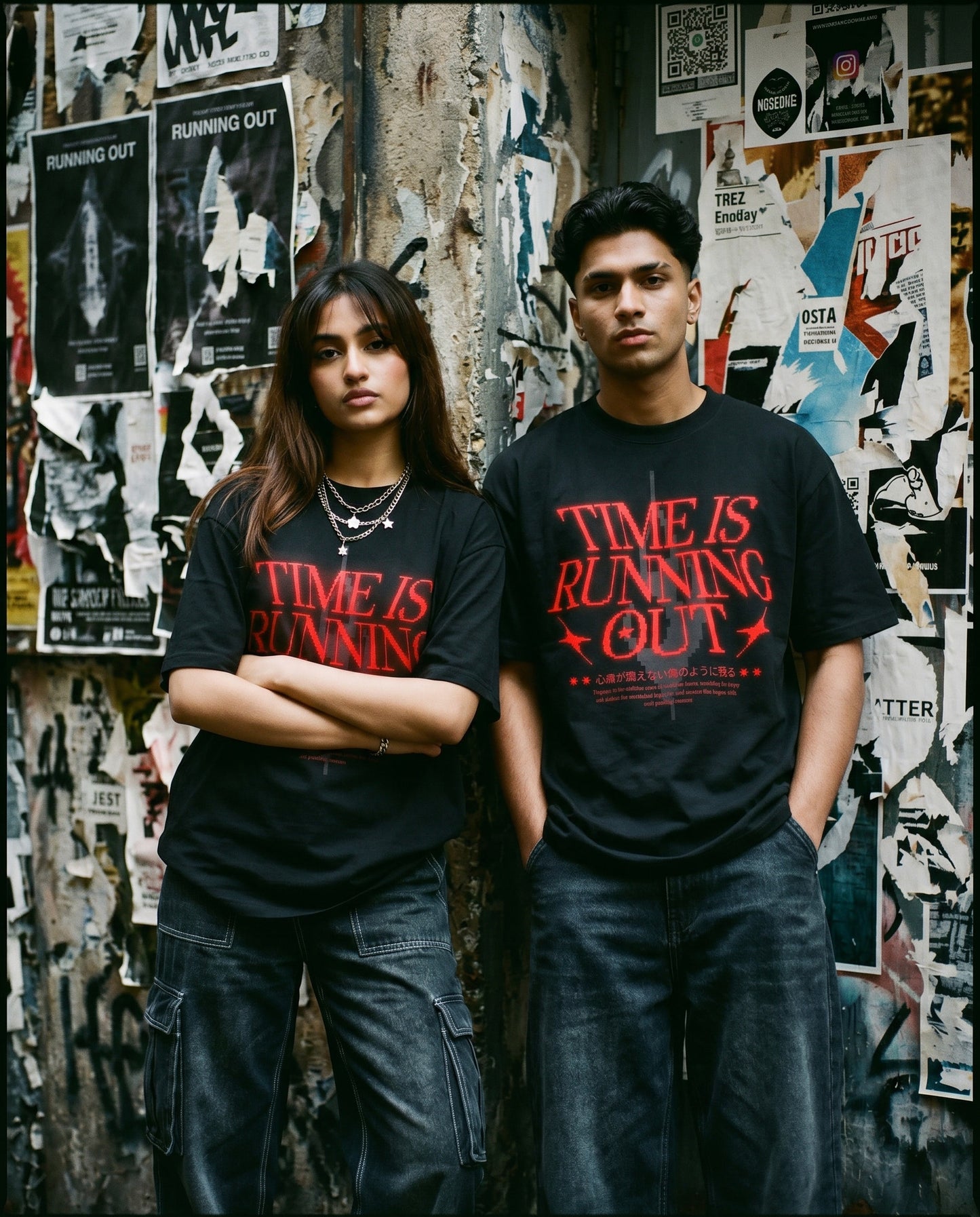 TIME IS RUNNING OUT Oversized Tee